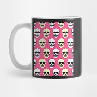 Skull pattern in pink Mug